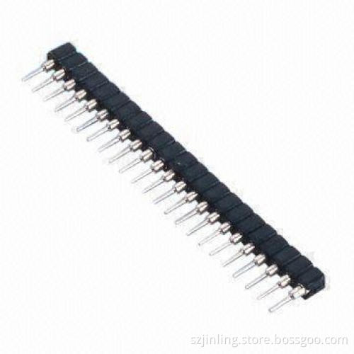 2.54mm pitch round pin dual/single row straight angle